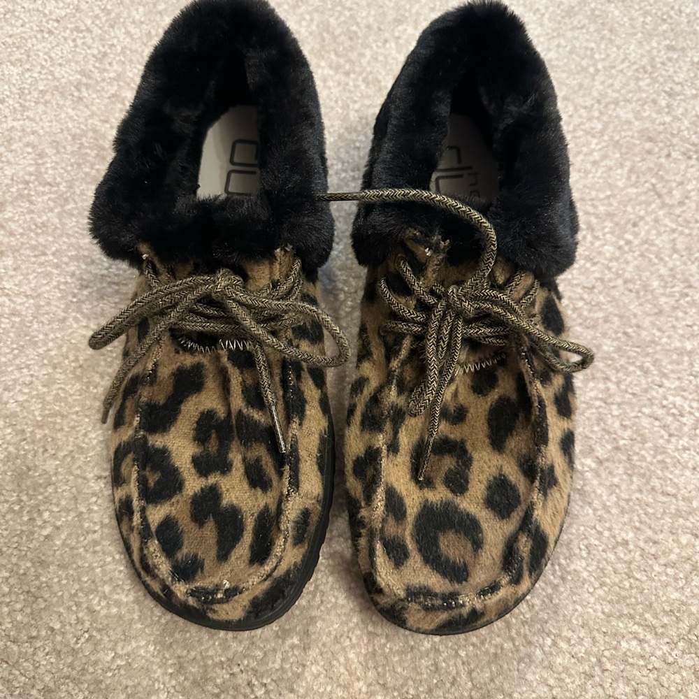 HEY DUDE LEOPARD BOOTIES